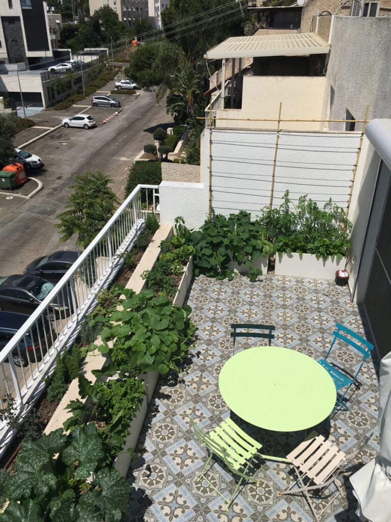 גינה במרפסת קטנה בחיפה 7 חיפה – מרפסת קטנה